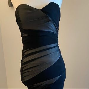 Mini dress by Plastic Island. Size XS. Strapless